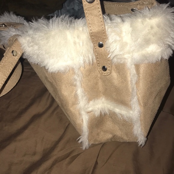 Studded Furry Handbag main image 0